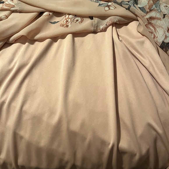 Baltic Born Floral Long Sleeve Dress in Tan and Brown - Picture 4 of 4